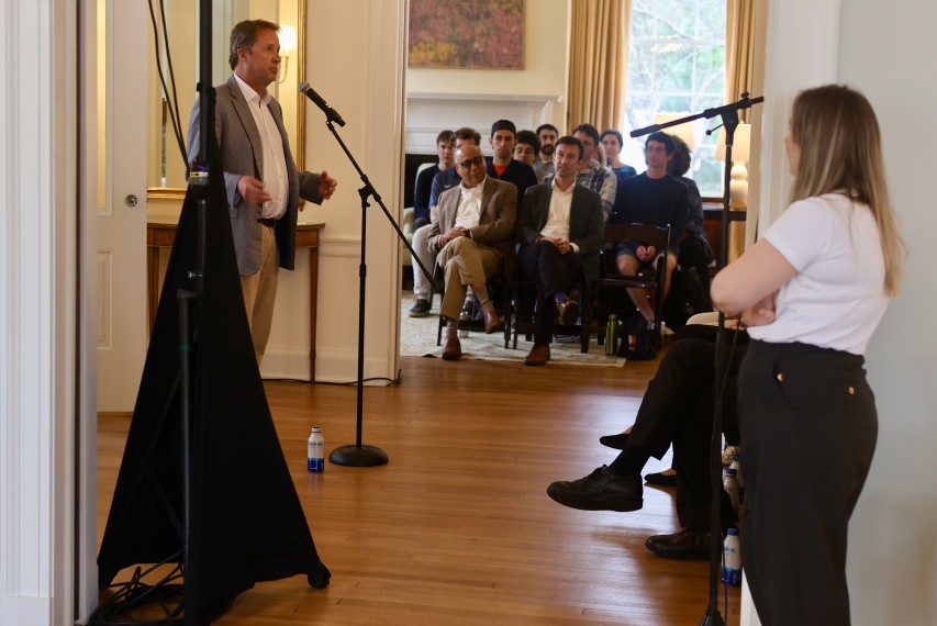 Acton with audience