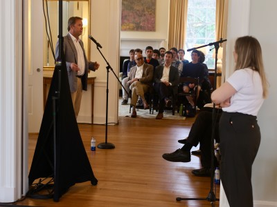 Acton with audience
